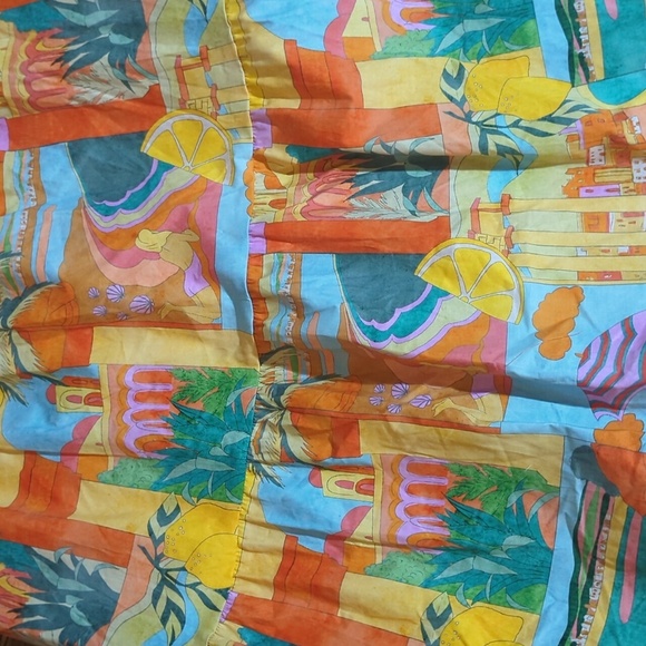Show Me Your MuMu Multicolor Postcard Maxi Tiered Dress Sz XL - Picture 12 of 14